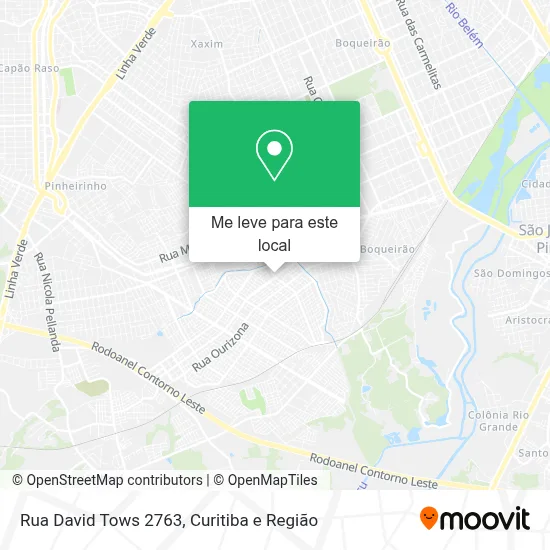 Rua David Tows 2763 mapa