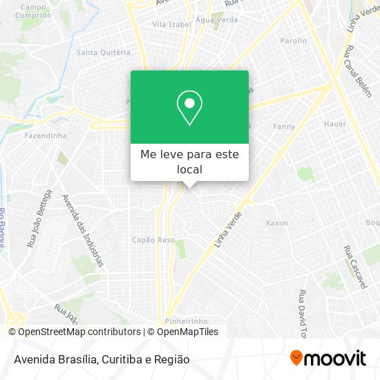 Avenida Brasília mapa