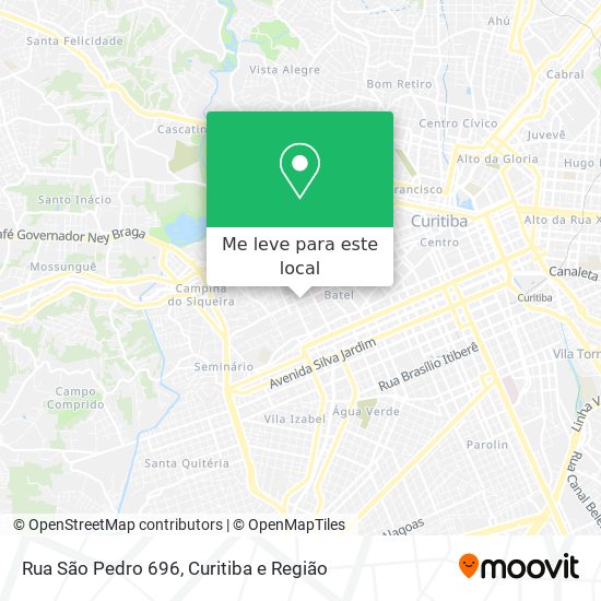 Rua São Pedro 696 mapa