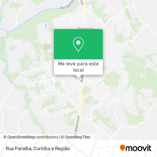 Rua Paraíba mapa