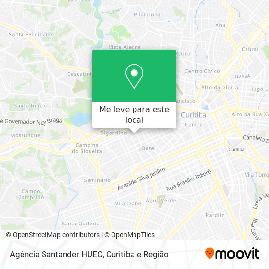 Agência Santander HUEC mapa