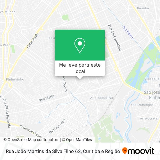 Rua João Martins da Silva Filho 62 mapa