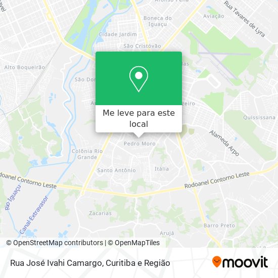 Rua José Ivahi Camargo mapa
