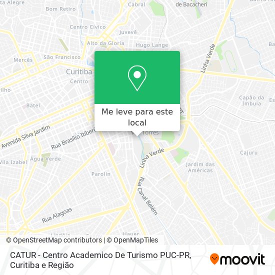 CATUR - Centro Academico De Turismo PUC-PR mapa