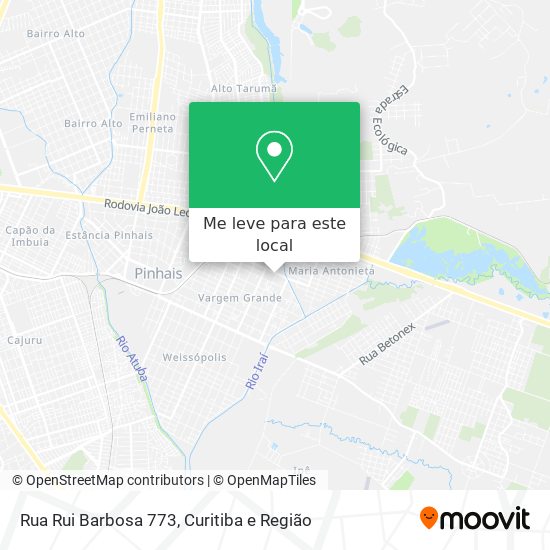 Rua Rui Barbosa 773 mapa