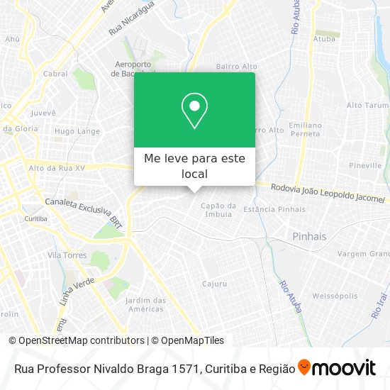 Rua Professor Nivaldo Braga 1571 mapa