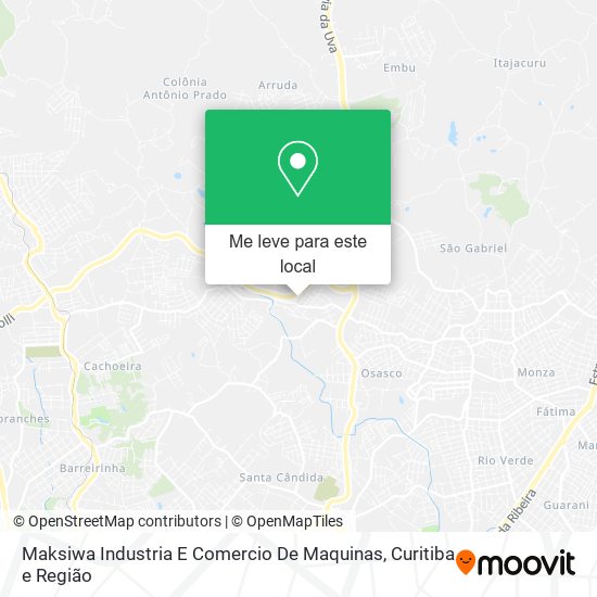 Maksiwa Industria E Comercio De Maquinas mapa