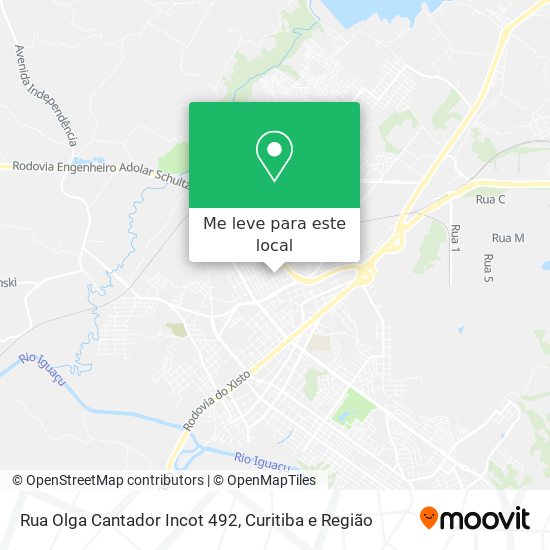 Rua Olga Cantador Incot 492 mapa