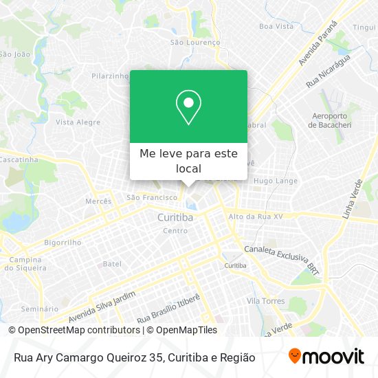 Rua Ary Camargo Queiroz 35 mapa