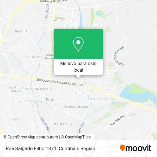 Rua Salgado Filho 1371 mapa