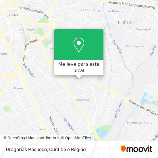 Drogarias Pacheco mapa
