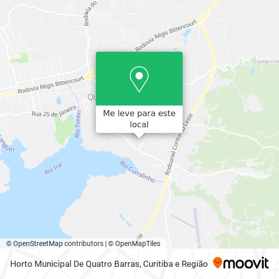 Horto Municipal De Quatro Barras mapa