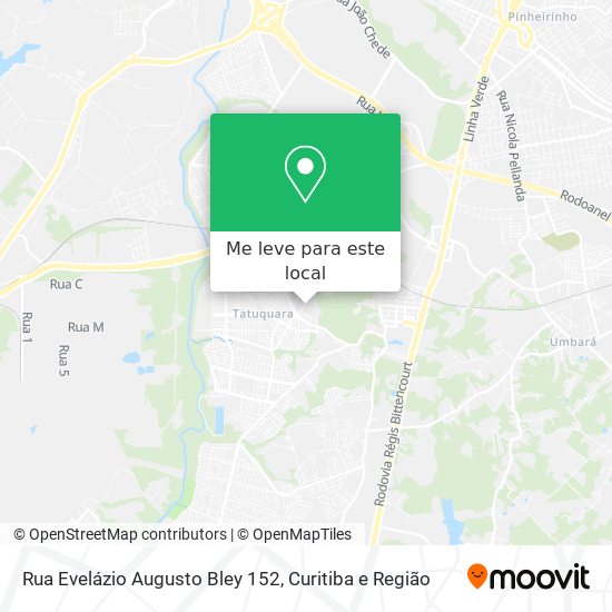 Rua Evelázio Augusto Bley 152 mapa