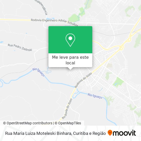 Rua Maria Luiza Moteleski Binhara mapa