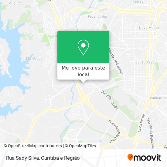 Rua Sady Silva mapa