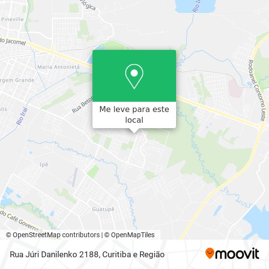 Rua Júri Danilenko 2188 mapa