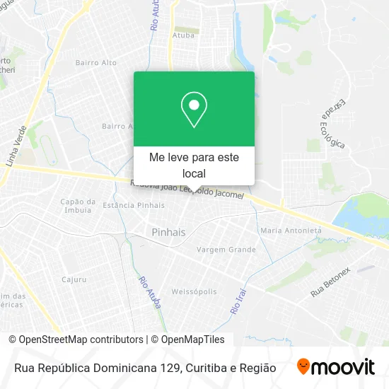 Rua República Dominicana 129 mapa