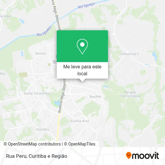 Rua Peru mapa