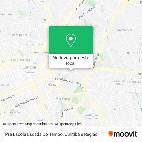 Pré Escola Escada Do Tempo mapa
