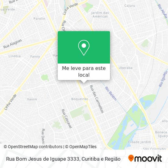 Rua Bom Jesus de Iguape 3333 mapa