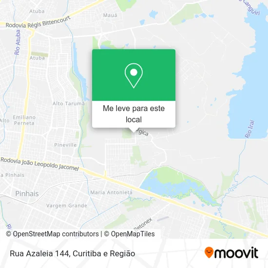 Rua Azaleia 144 mapa