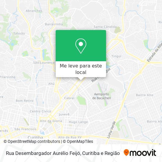 Rua Desembargador Aurélio Feijó mapa