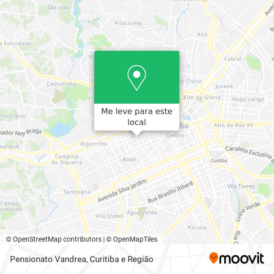 Pensionato Vandrea mapa