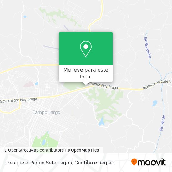 Pesque e Pague Sete Lagos mapa