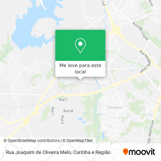 Rua Joaquim de Oliveira Melo mapa