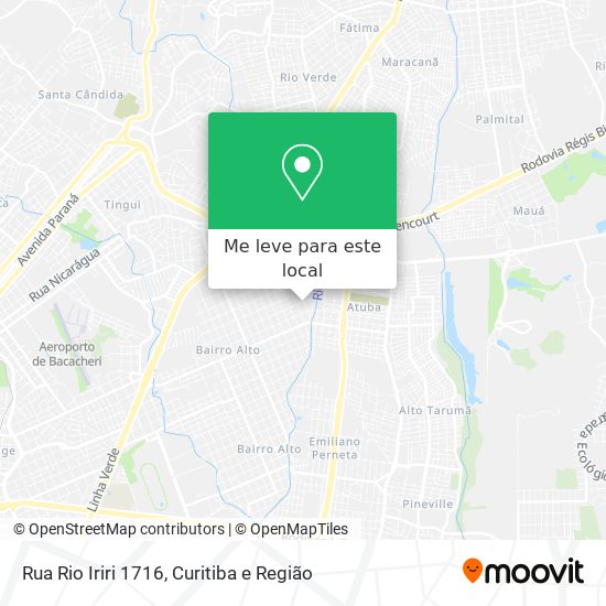 Rua Rio Iriri 1716 mapa