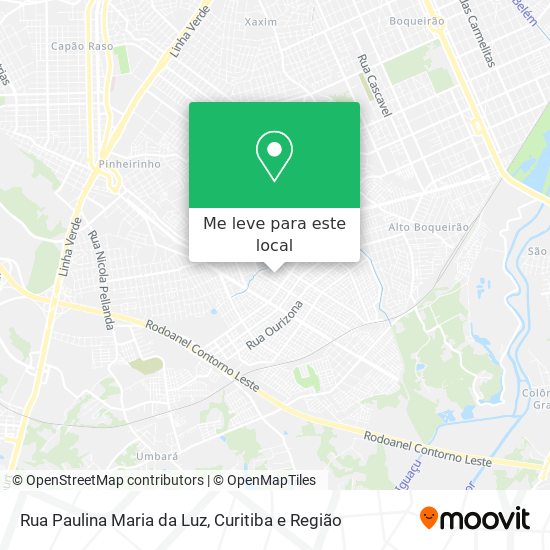 Rua Paulina Maria da Luz mapa