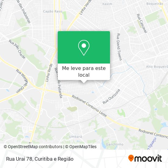 Rua Urai 78 mapa