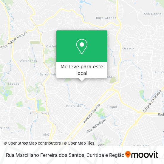 Rua Marciliano Ferreira dos Santos mapa