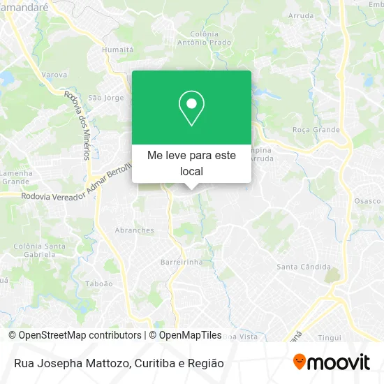 Rua Josepha Mattozo mapa