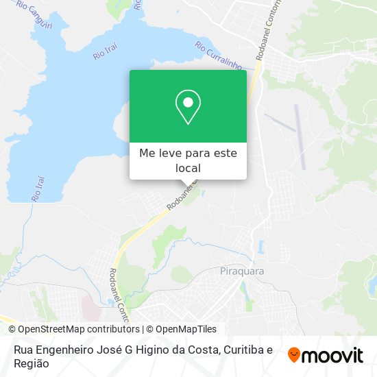 Rua Engenheiro José G Higino da Costa mapa