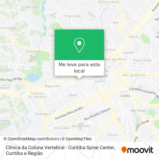 Clínica da Coluna Vertebral - Curitiba Spine Center mapa