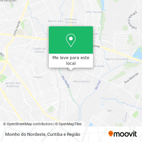 Moinho do Nordeste mapa
