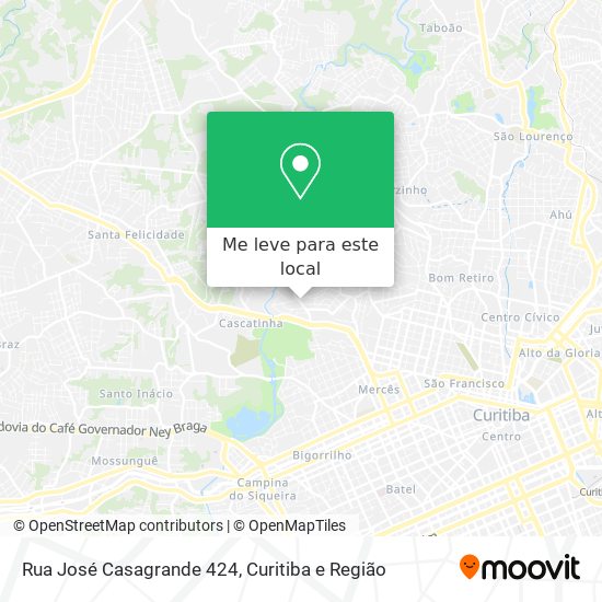 Rua José Casagrande 424 mapa