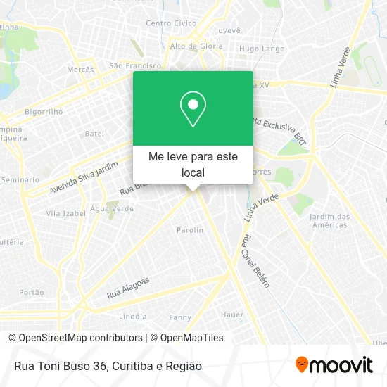 Rua Toni Buso 36 mapa