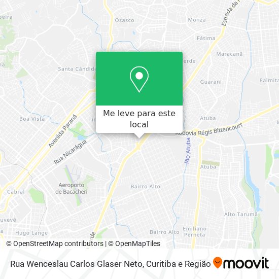 Rua Wenceslau Carlos Glaser Neto mapa