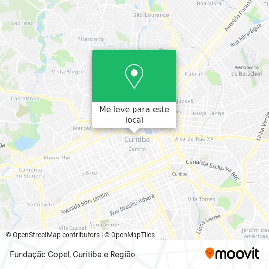 Fundação Copel mapa