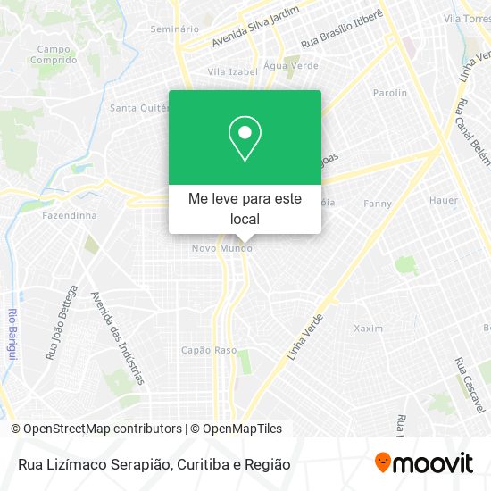 Rua Lizímaco Serapião mapa