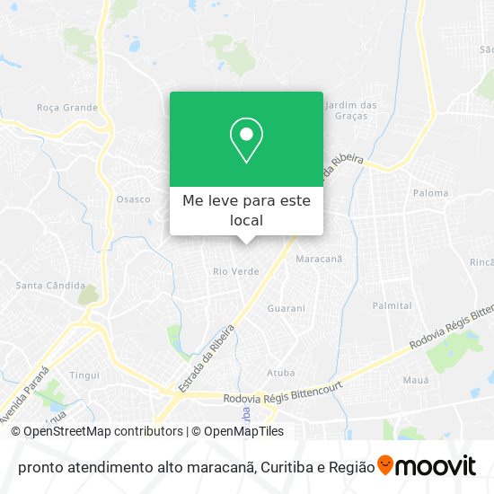 pronto atendimento alto maracanã mapa