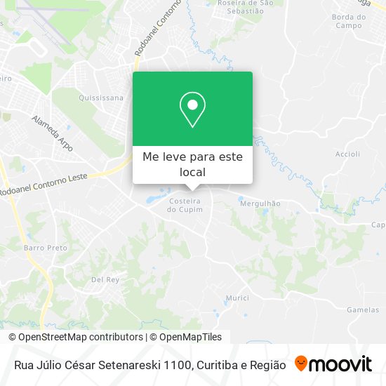 Rua Júlio César Setenareski 1100 mapa