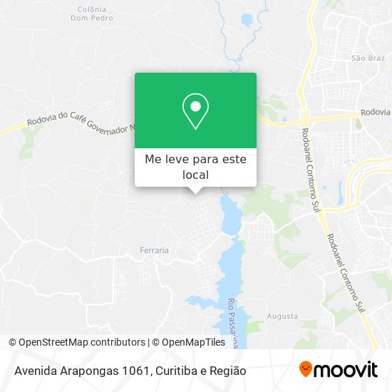 Avenida Arapongas 1061 mapa