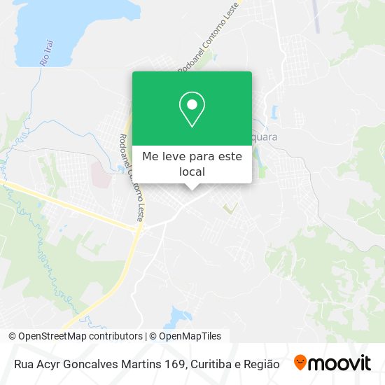 Rua Acyr Goncalves Martins 169 mapa