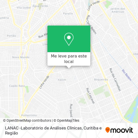LANAC -Laboratório de Análises Clínicas mapa
