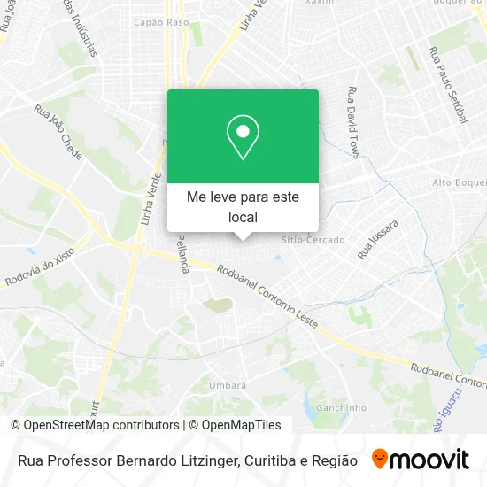Rua Professor Bernardo Litzinger mapa
