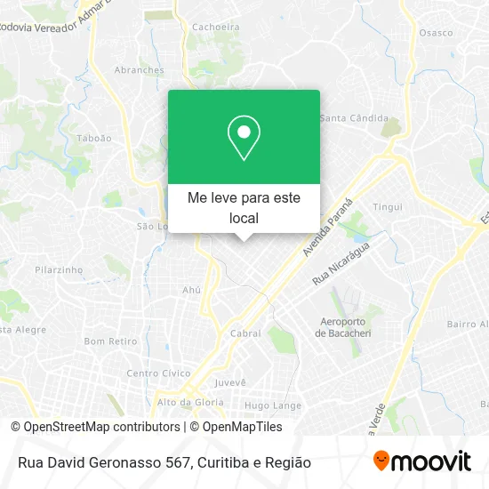 Rua David Geronasso 567 mapa