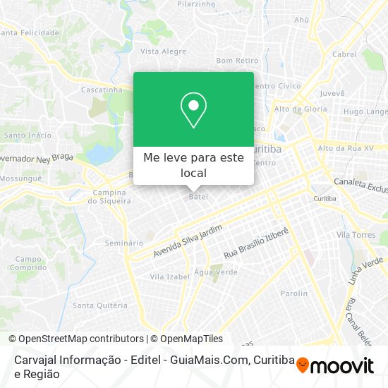 Carvajal Informação - Editel - GuiaMais.Com mapa